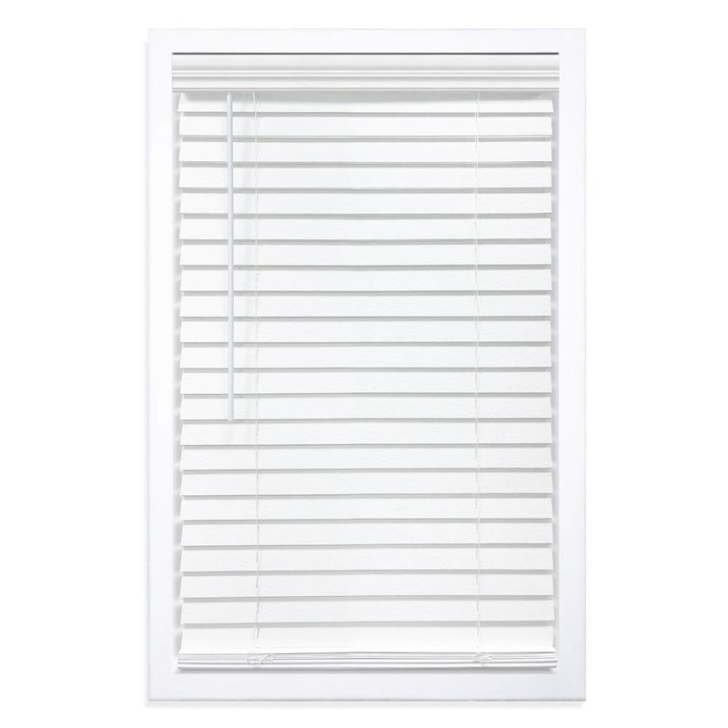 2 inch Room Darkening, Cordless Faux Wood Horizontal/Venetian Blind DEZFURNISHINGS Length & Width: 33.5″W x 64″L