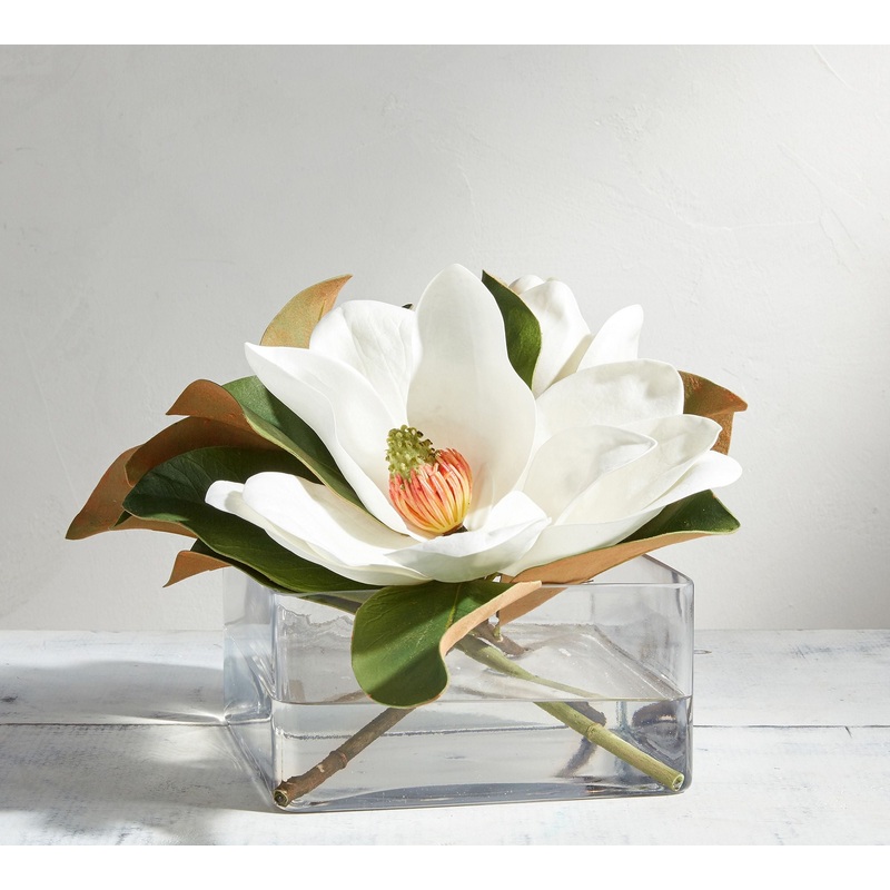 Faux Magnolias Composed Arrangement
