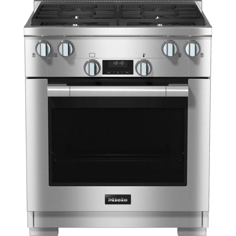 Miele HR11243GAG Hr 1124-3 G Ag – 30″ Range All Gas With Directselect, Twin Convection Fans And M Pro Dual Stacked Burners