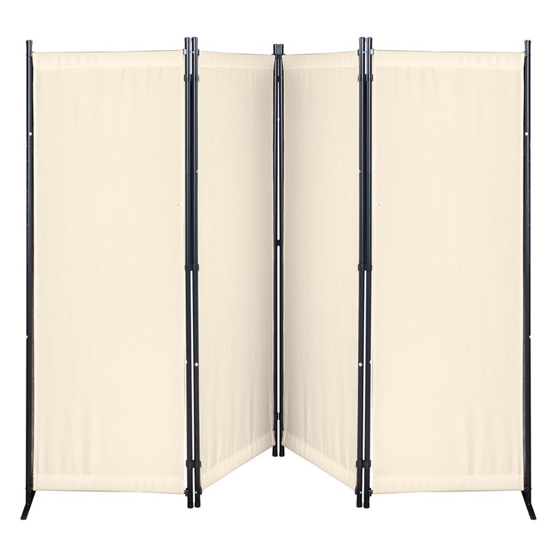 88″ W x 67.5″ H 4 – Panel Folding Room Divider Wade Logan Color: White