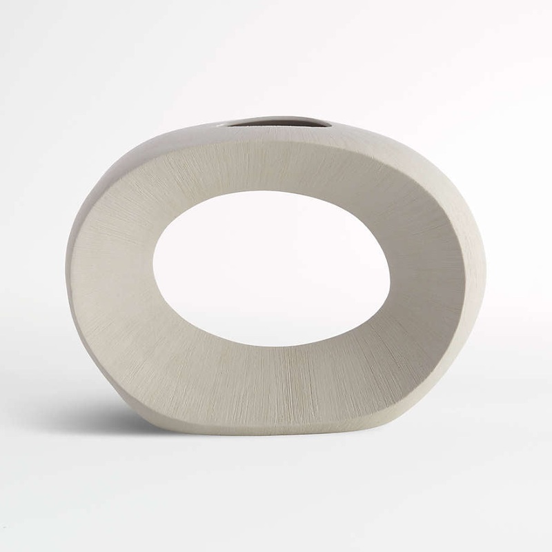 Alura Cream Open Vase