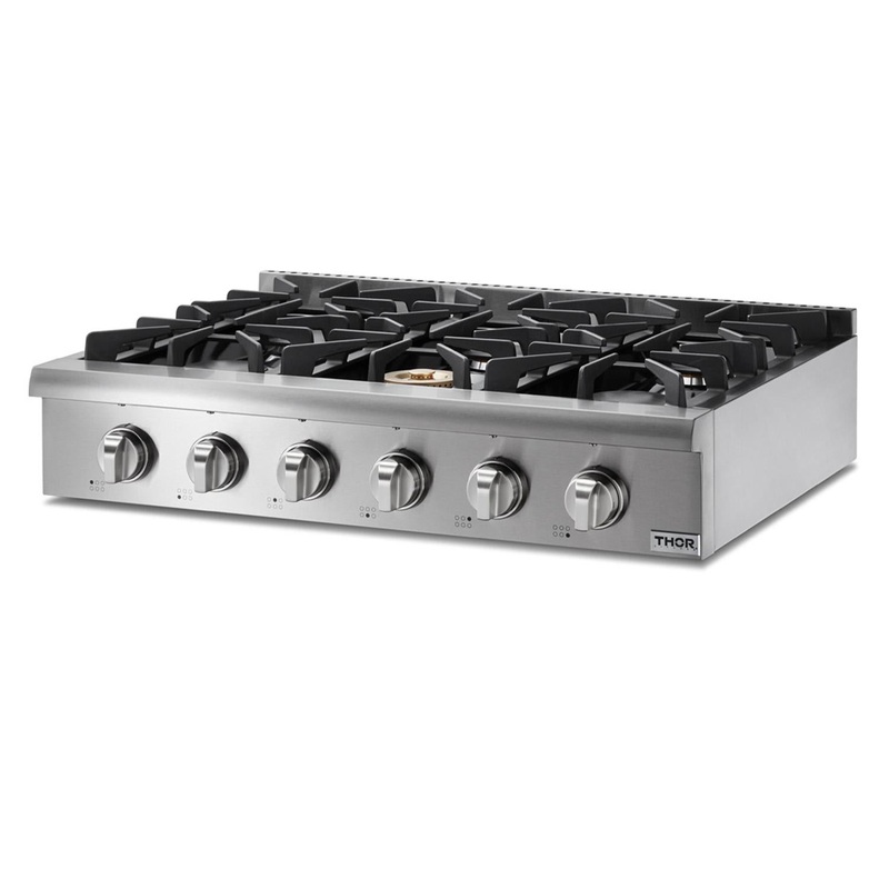 HRT3618U Thor Kitchen 36-inch Professional Gas Rangetop – Model Hrt3618u
