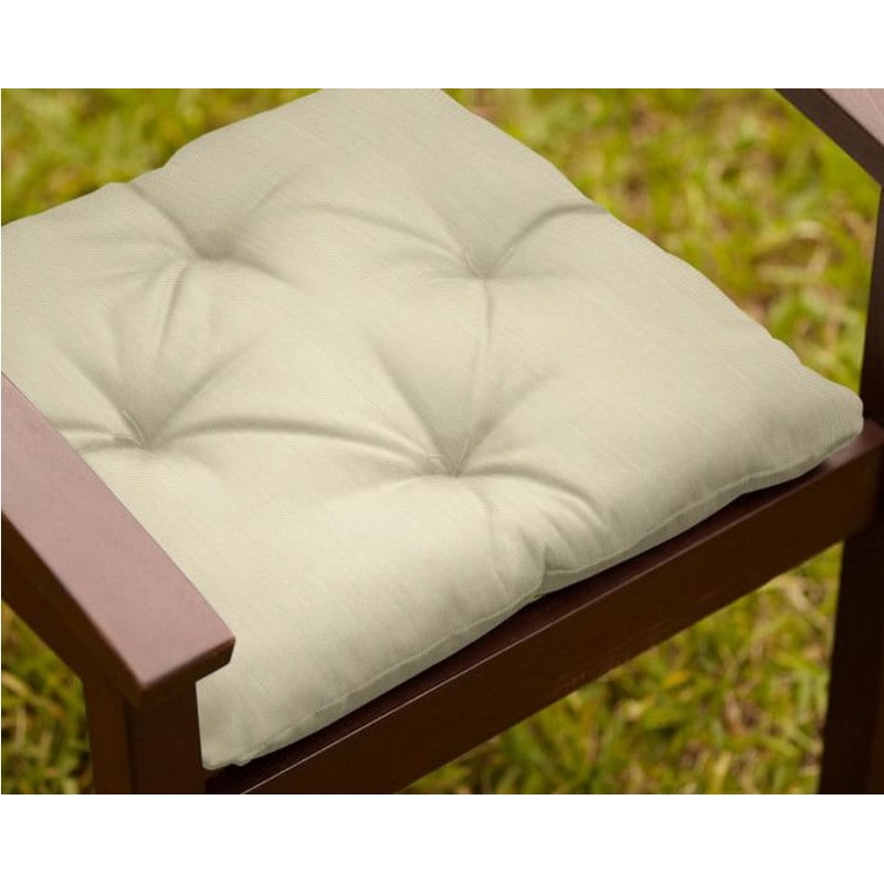 Tufted Sunbrella Outdoor Dining Chair Cushion With Insert-19″x2.5″