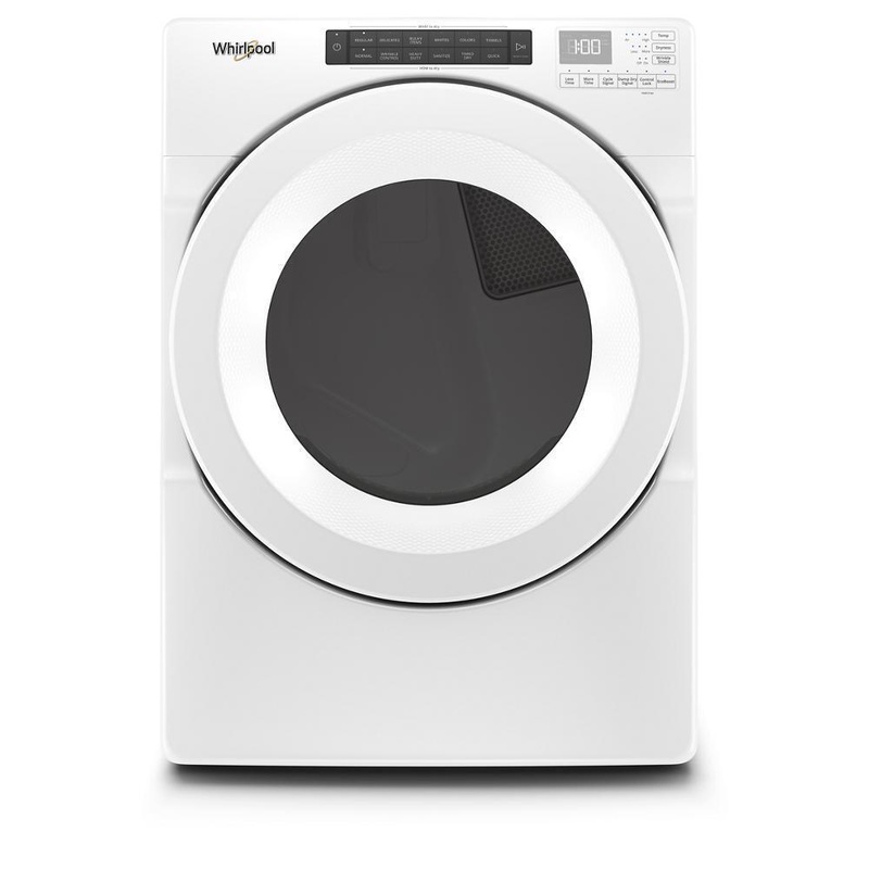Whirlpool WED560LHW 7.4 cu.ft Front Load Long Vent Electric Dryer with Intuitive Controls