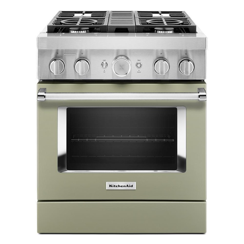 KFDC500JAV KitchenAid 30” Smart Commercial-Style Dual Fuel Range with 4 Burners