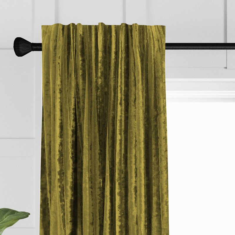 Solid Color Room Darkening Rod Pocket Single Curtain Panel The Tailor’s Bed Curtain Color: Sulphur Size per Panel: 50″ W x 144″ L