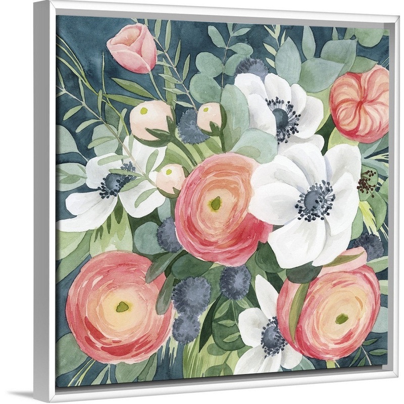 Bewitching Bouquet I by Grace Popp – Painting Print Winston Porter Size: 17.7″ H x 17.7″ W x 1.75″ D Format: White Floater Framed