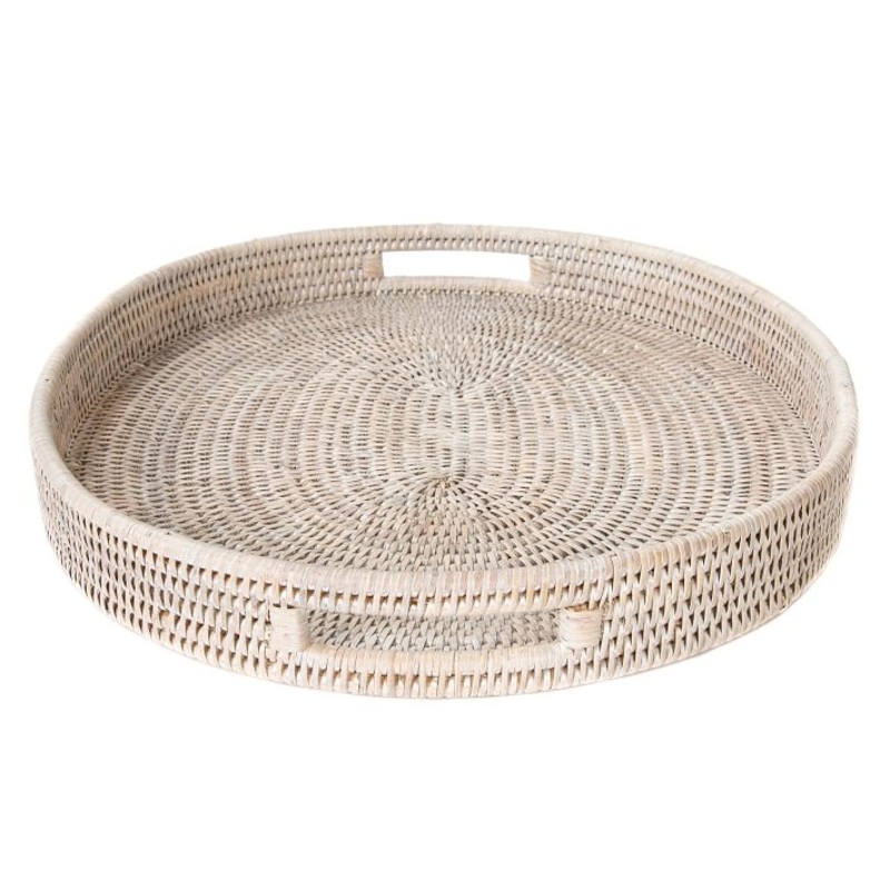 Tava Handwoven Rattan Oval Serving Tray