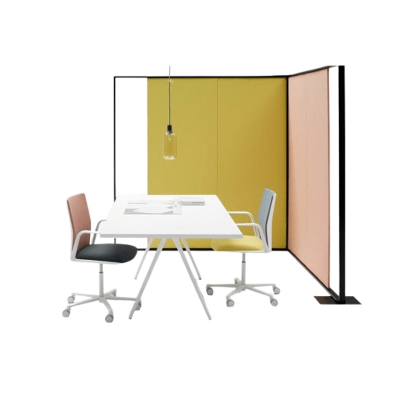 Arper Parentesit Freestanding Module Square Panel