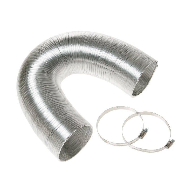 Ge Appliances WX08X10086 Dryer Flexible Metal Transition Duct – 8′ UL Listed