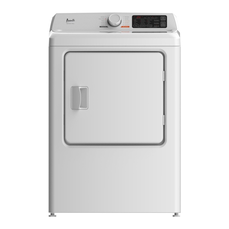 SED67D0W Avanti Front Load Electric Clothes Dryer, 6.7 cu. ft. Capacity – White / 6.7 cu. ft.