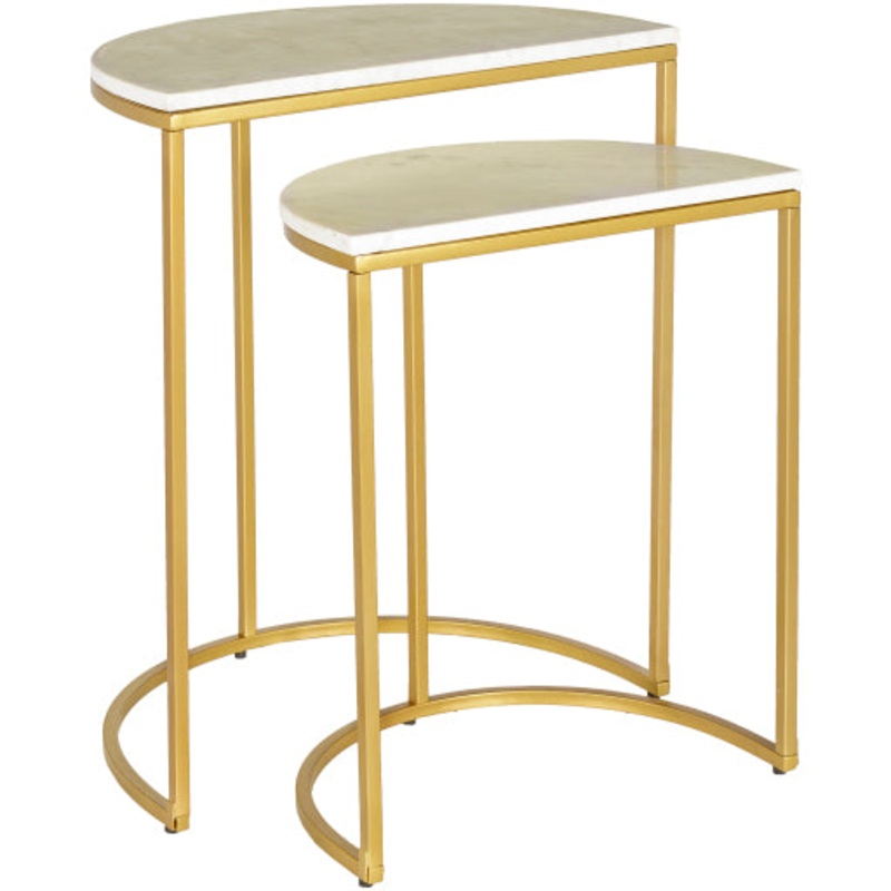 Sophisticated Elegance: Eastminster Marble-Accent Table Set