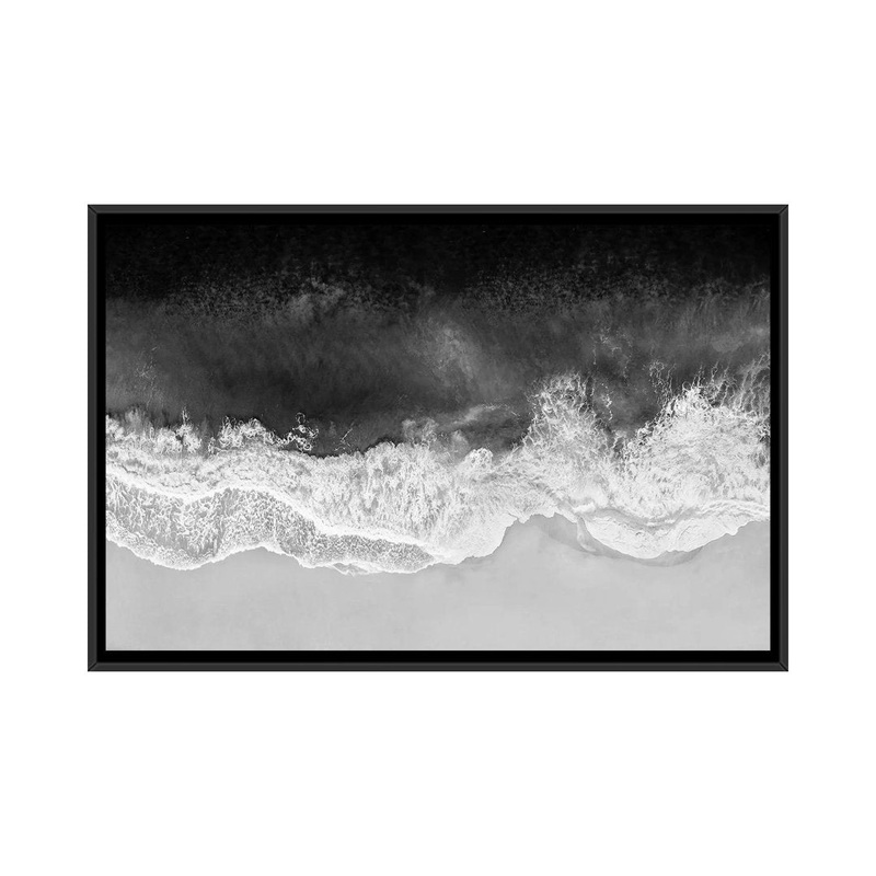 Waves in Black, Gray and White by Maggie Olsen Mercury Row Size: 24″ H x 32″ W x 1″ D Format: Black Framed