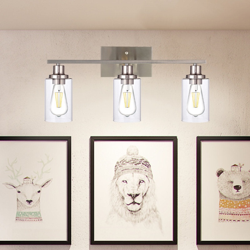Bart 3-Light Dimmable Vanity Light Longshore Tides Finish: Brushed Nickel
