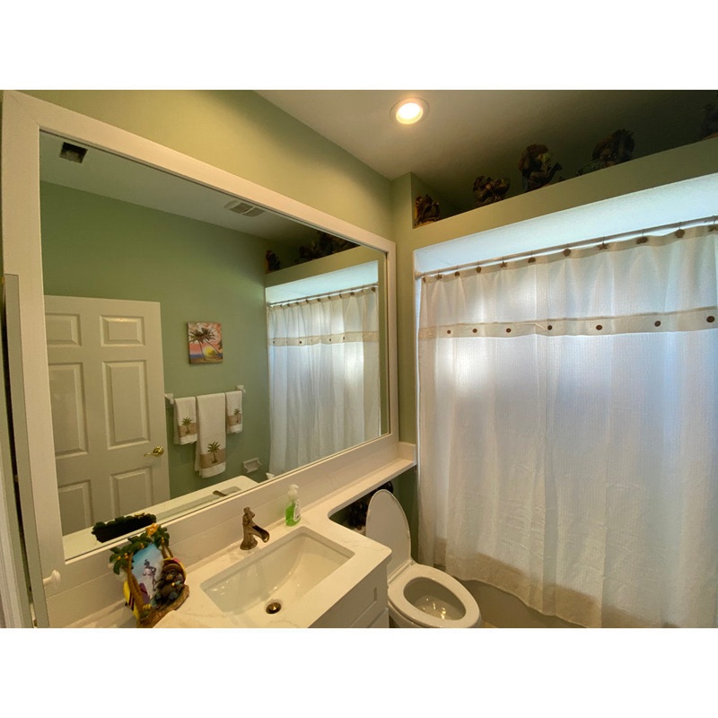 Shmuel Wood Framed with Safety Backing Ideal for Bathroom / Vanity Mirror Wade Logan Size: 30″ x 40″ Finish: Rustic White