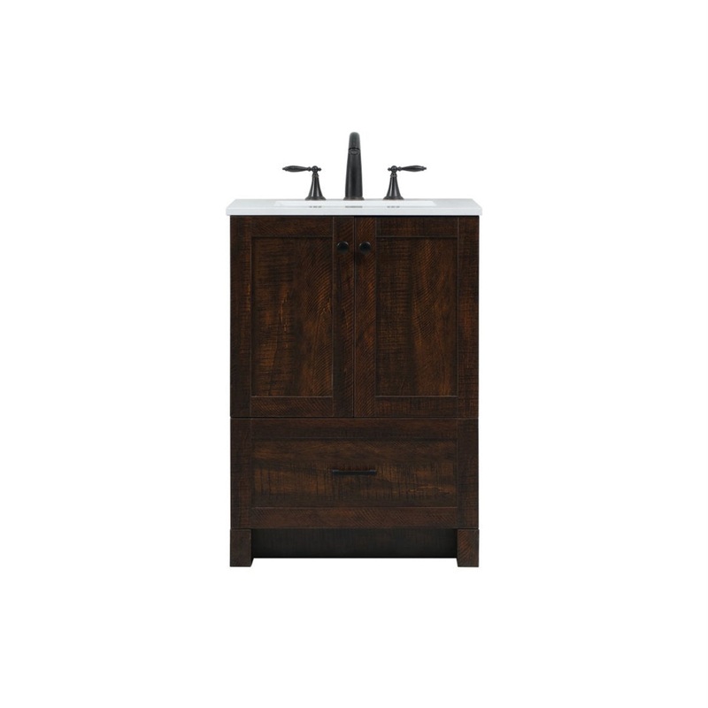 Ahmed 24″ D x 19” D x 34” H Single Bathroom Vanity Sand & Stable Base Finish: Expresso