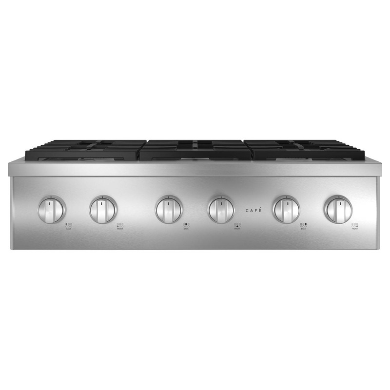 Cafe CGU366P2TS1 CAF(EBACK) 36″ Commercial-Style Gas Rangetop with 6 Burners (Natural Gas)