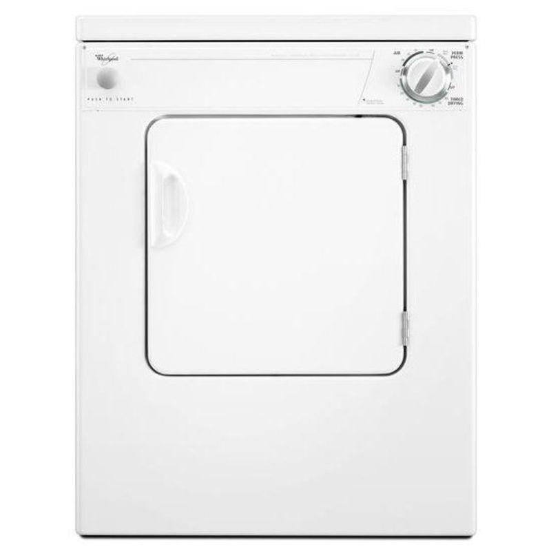 LER3622PQ Whirlpool 3.4 cu. ft. Compact Electric Dryer with End of Cycle Signal – White