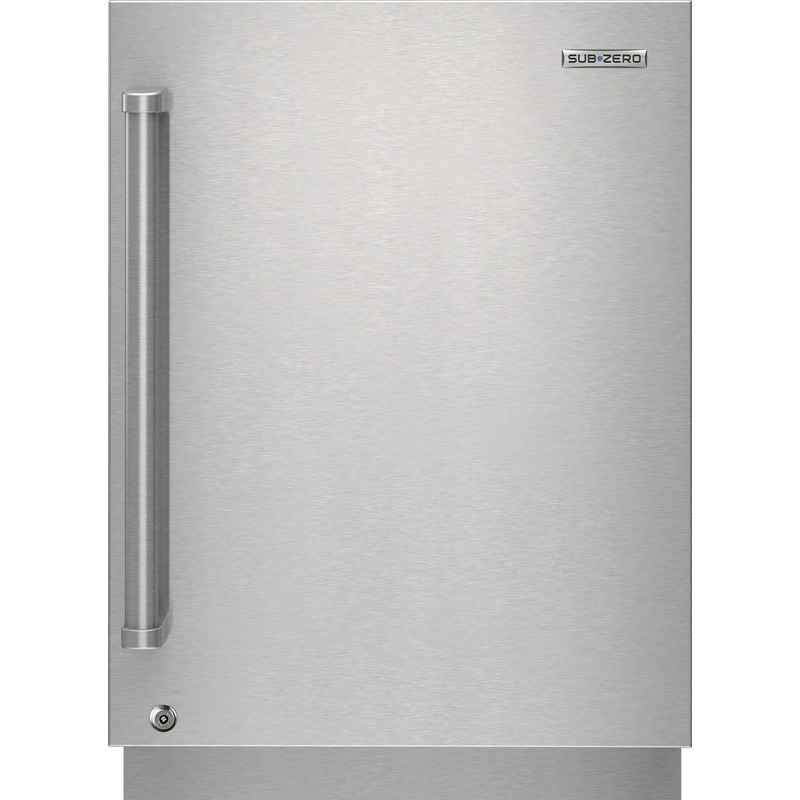 Sub-Zero 9028546 Outdoor Stainless Steel Solid Door Panel With Lock – Pro Handle, Right Hinge