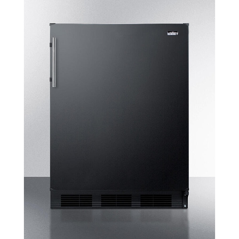 Summit CT663BKADA Ada Compliant Freestanding Refrigerator-Freezer For Residential Use, Cycle Defrost With Deluxe Interior And Black Finish