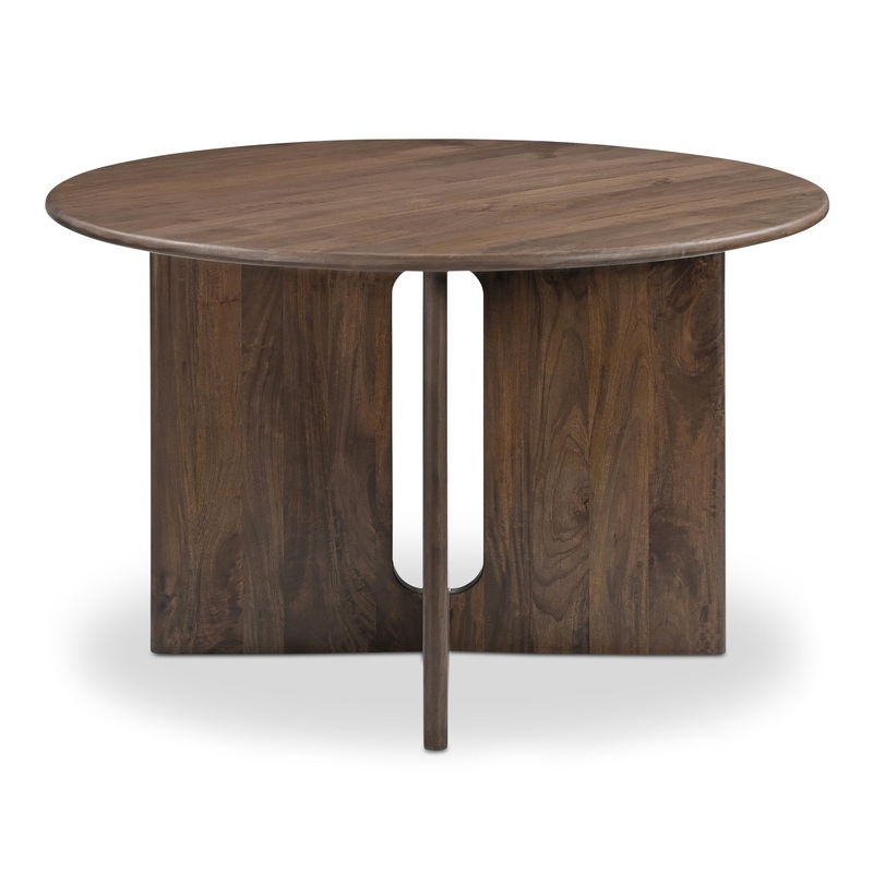 Vintagesque Mango Wood Cross Base Dining Table
