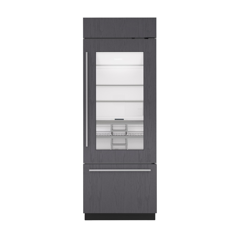 Sub-Zero CL3050UGOL 30″ Classic Over-And-Under Refrigerator/Freezer With Glass Door – Panel Ready