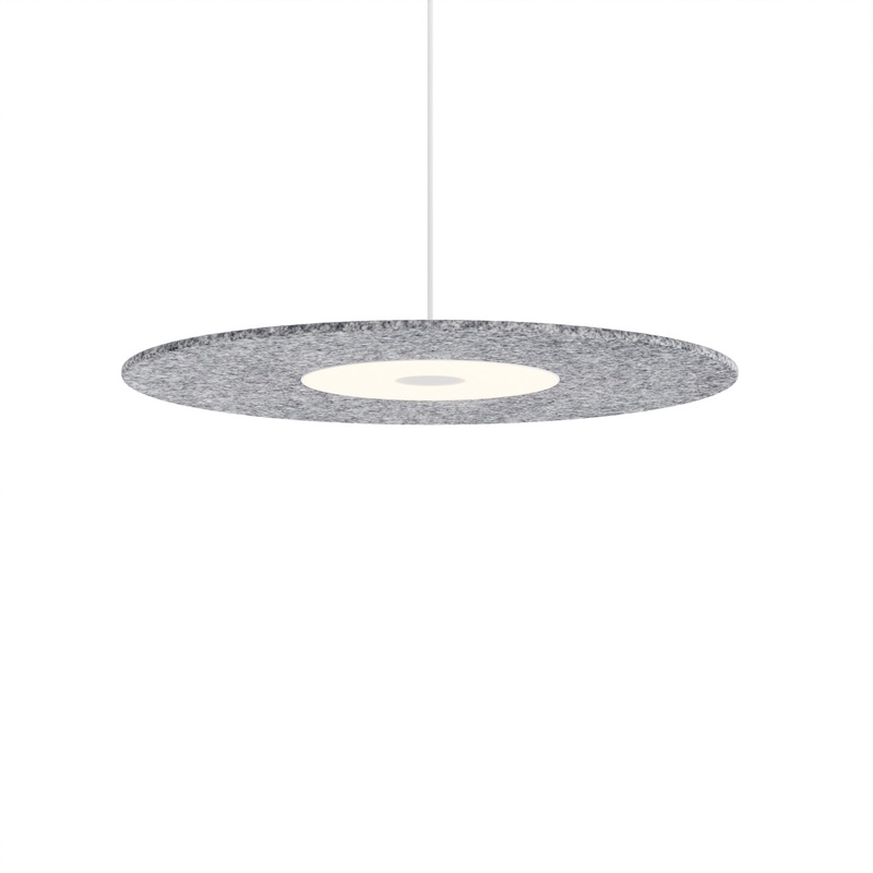 Yurei LED Pendant Light with Acoustic Panel