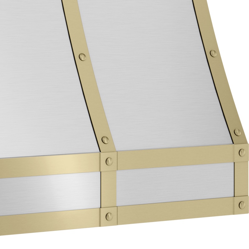 Zephyr BKFT36ASG Forte Hood Banding Kit, 36In, Satin Gold