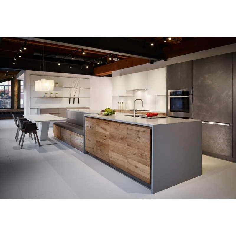 eggersmann USA Chablis Rustic Oak Luxury Kitchen with Miele Appliance Package