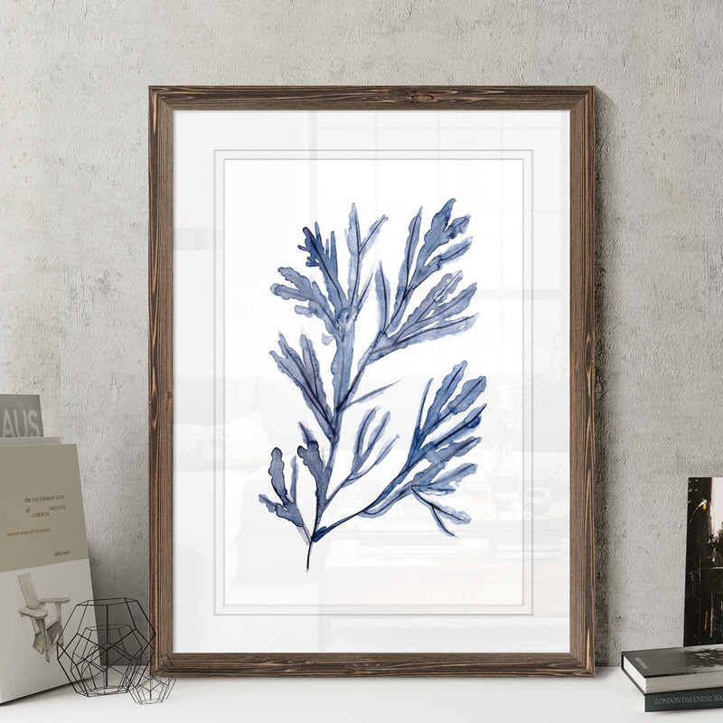 Seaweed Under Water I’ by Paul Cezanne – Picture Frame Painting Print Highland Dunes Mat Color: White Size: 30″ H x 22″ W x 1.25″ D Format: Mocha Paper Framed