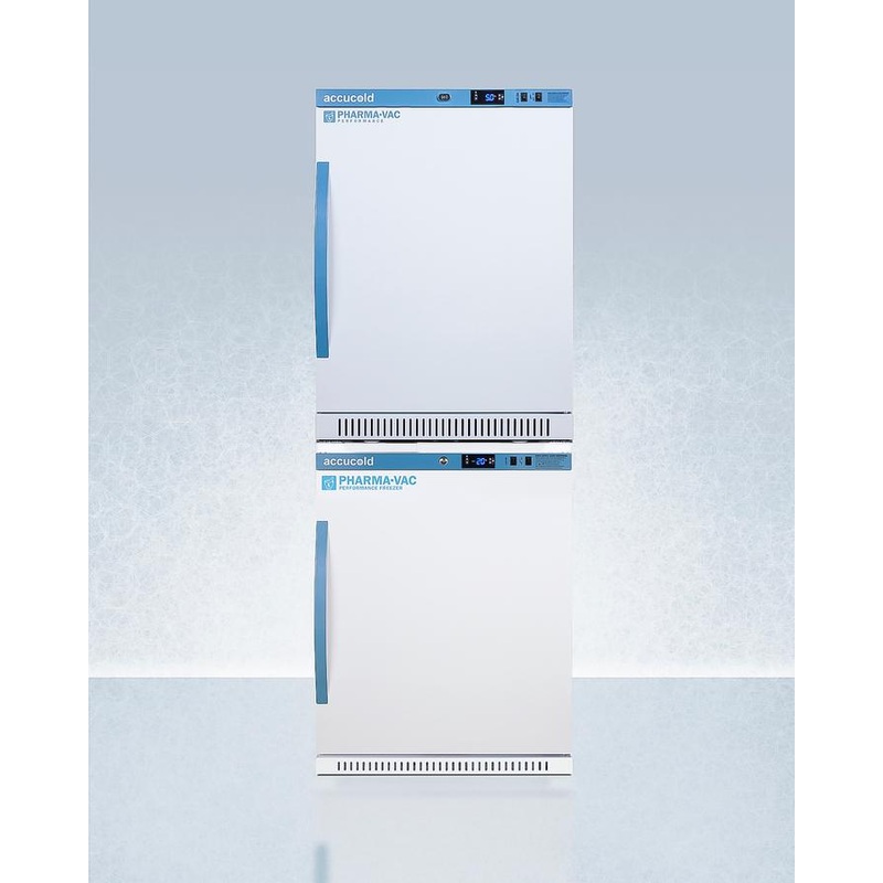 Summit ARS6PVAFZ5PVBIADASTACK 24″ Wide Performance Series All-refrigerator/all-freezer Combination