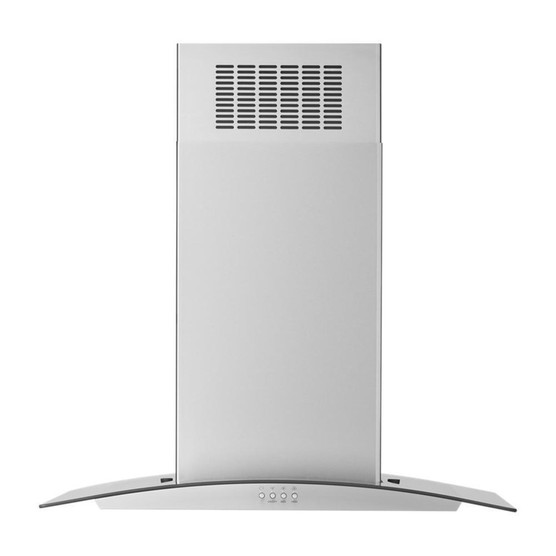 Whirlpool WVI51UC0LS 30″ Curved Glass Island Mount Range Hood