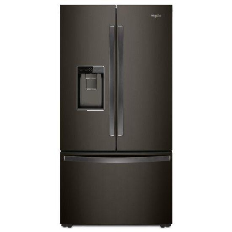 WRF974CIHV Whirlpool 36-inch Wide Counter Depth French Door-within-Door Refrigerator – 24 cu. ft. – Black Stainless