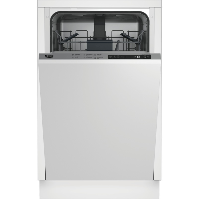 Beko DIS25842 Slim Size Dishwasher, 8 place settings, 48 dBa, Fully Integrated Panel Ready