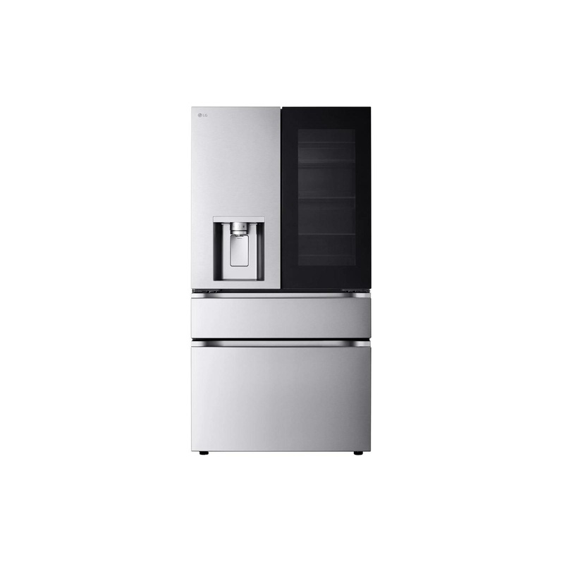 Lg 29 cu. ft. Smart InstaView Standard-Depth MAX 4-Door French Door Refrigerator with Full-Convert Drawer