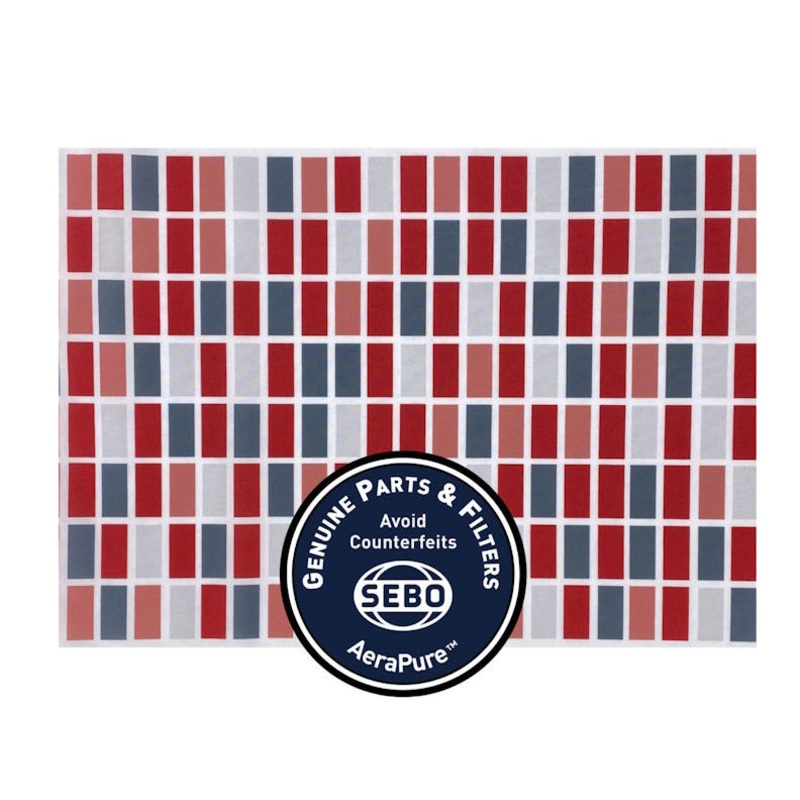 Sebo Felix Exhaust Filter with Textile-Rosso 7095ER12