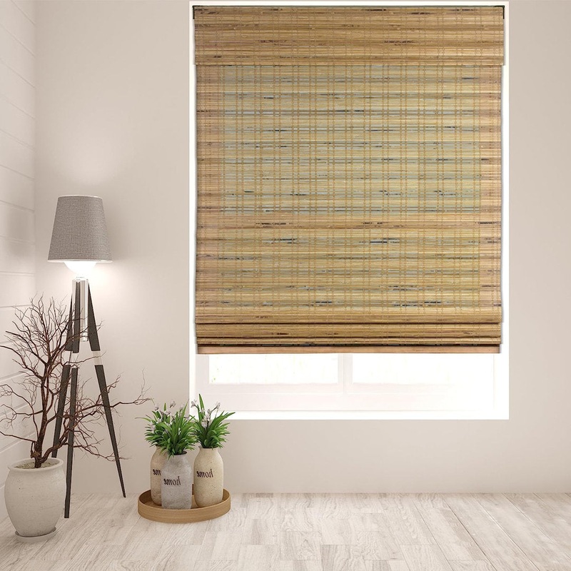Tuscan Sheer Bamboo Roman Shades Arlo Blinds Length & Width: 34″W x 60″L