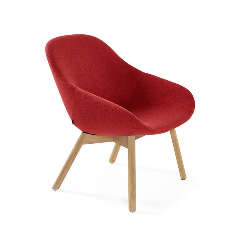 Beso Lounge Chair With Wood Base