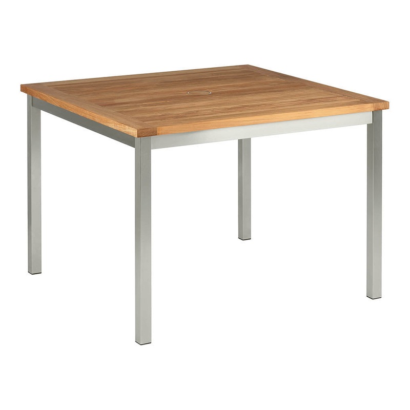 Equinox Square Dining Table – Teak Top