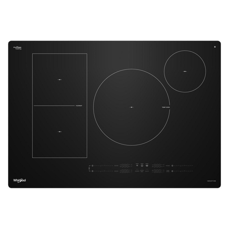 Whirlpool WCIT7530SB 30″ Intelligent Induction Cooktop With Temp Cook Technology And Wipeclean Coating