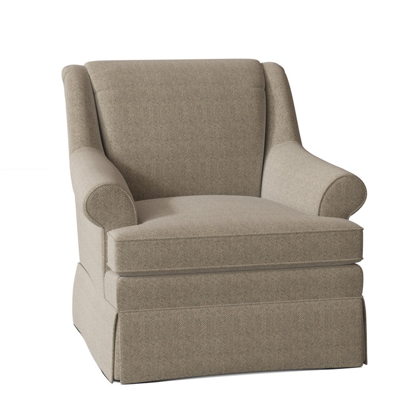 Amrin 35″ Wide Armchair Lark Manor Arm Covers: Yes, Body Fabric: Beantown 21 Taupe Performance Chenille