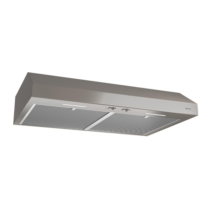 BCSEK130SL Broan 30-Inch Convertible Under-Cabinet Range Hood, ENERGY STAR, 300 Max Blower CFM, Slate