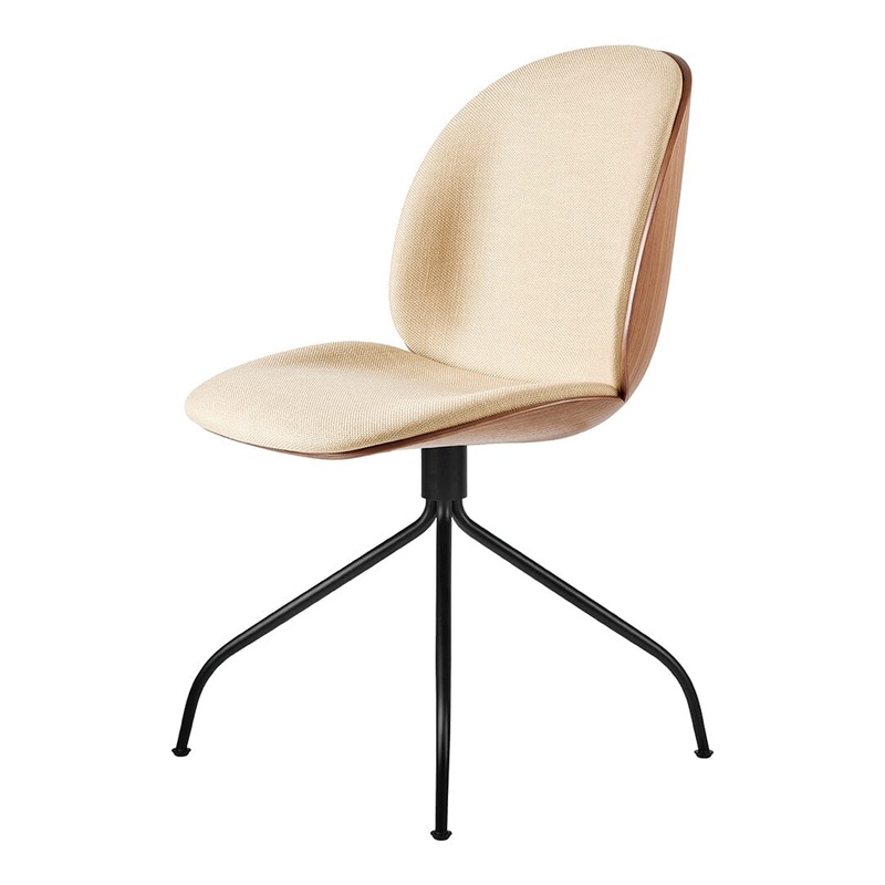 Beetle Meeting Chair with Swivel Base – Veneer Shell – Front Upholstered