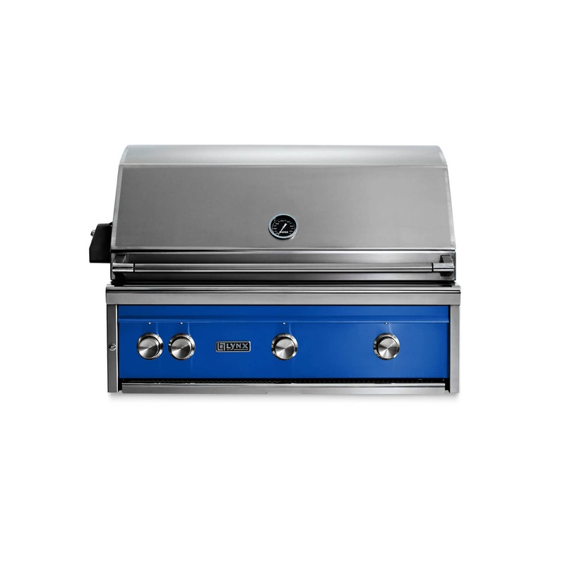Lynx L36ATRPBNG 36″ Built-In Grill – All Trident W/ Rotisserie – Pacific Blue