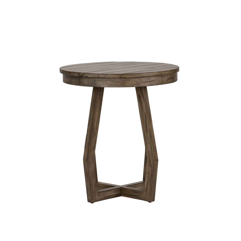 Tanner Cross Legs End Table Sand & Stable