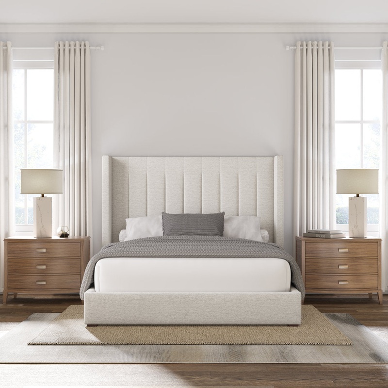 Austine Upholstered Low Profile Standard Bed Wade Logan Color: Off White Revolution Size: California King (Mid)