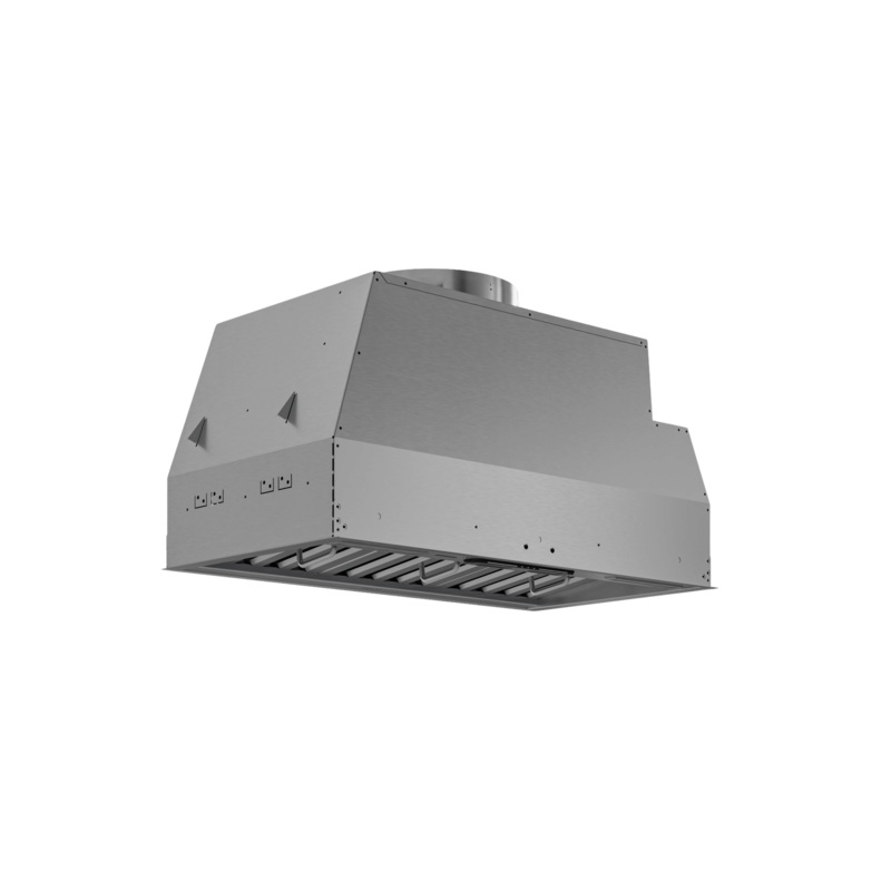 Best Range Hoods HBN223612SS 36-Inch Built-In Range Hood With True Iq Blower System, 1240 Truecfm, Stainless Steel (Hbn22 Series)