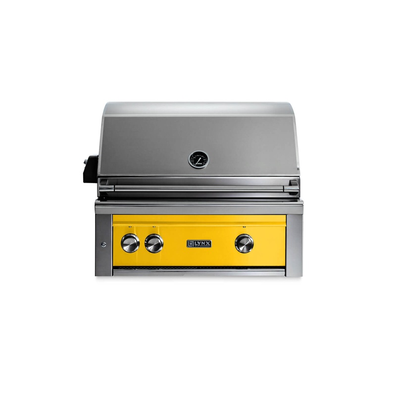 Lynx L30TRCALP 30″ Built-In Grill – 1 Trident W/ Rotisserie – California Poppy