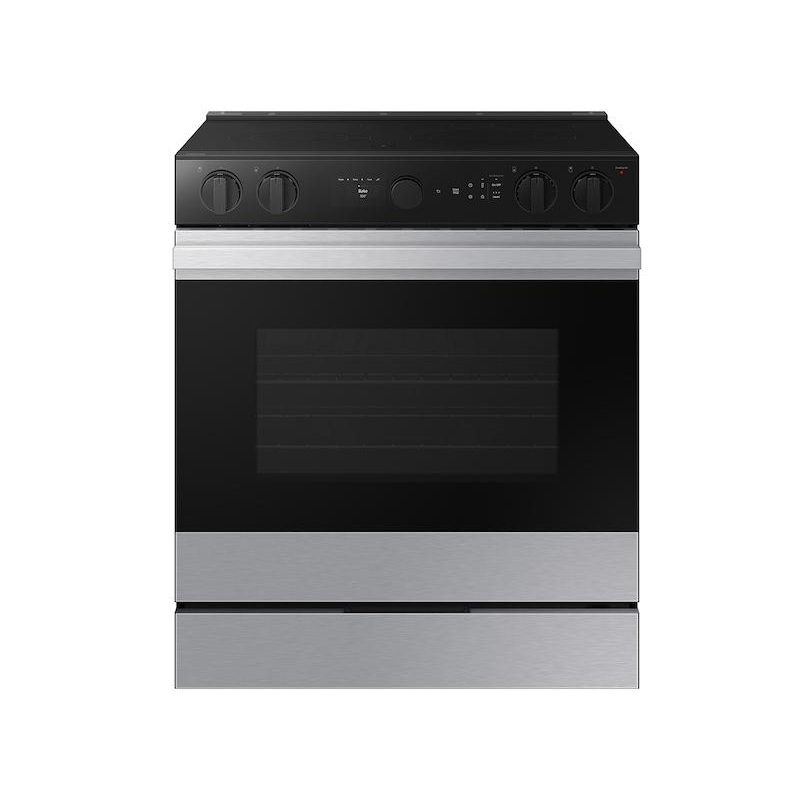Samsung NSE6DG8502SR Bespoke 6.3 Cu. Ft. Smart Slide-In Energy Star Certified Electric Range With Air Fry In Stainless Steel
