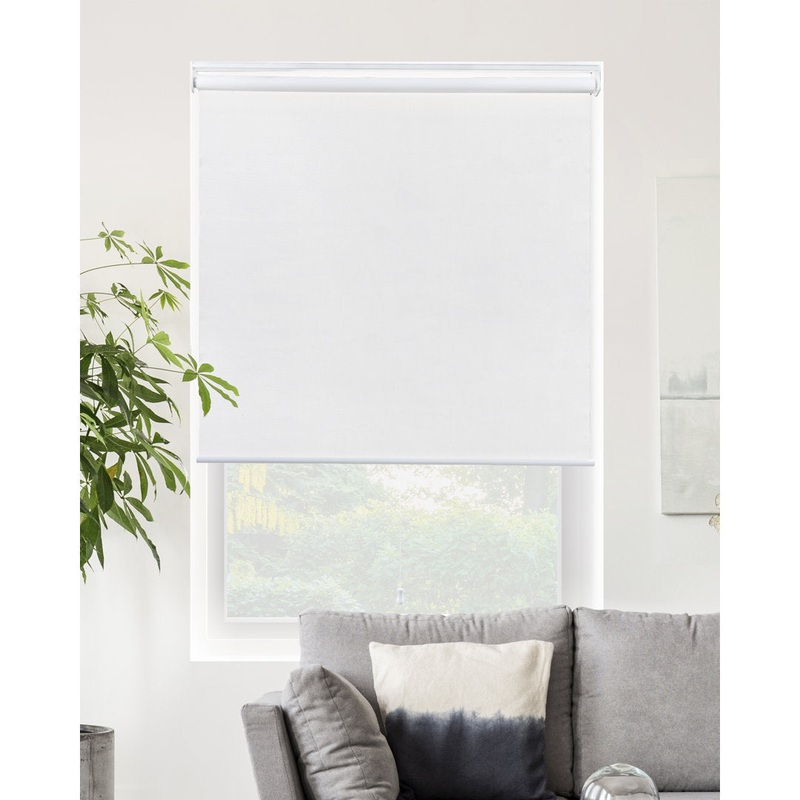 Shaunna Snap-N’-Glide Cordless Room Darkening Roll-up Shade Symple Stuff Color: Byssus White Blind Size: 24″W x 72″L